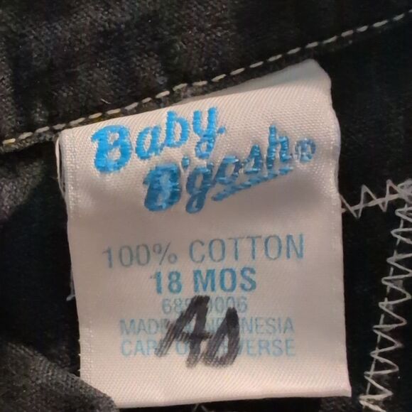 Oshkosh B'Gosh Rare Vintage Infant Black Denim Car Jacket - Picture 3 of 10
